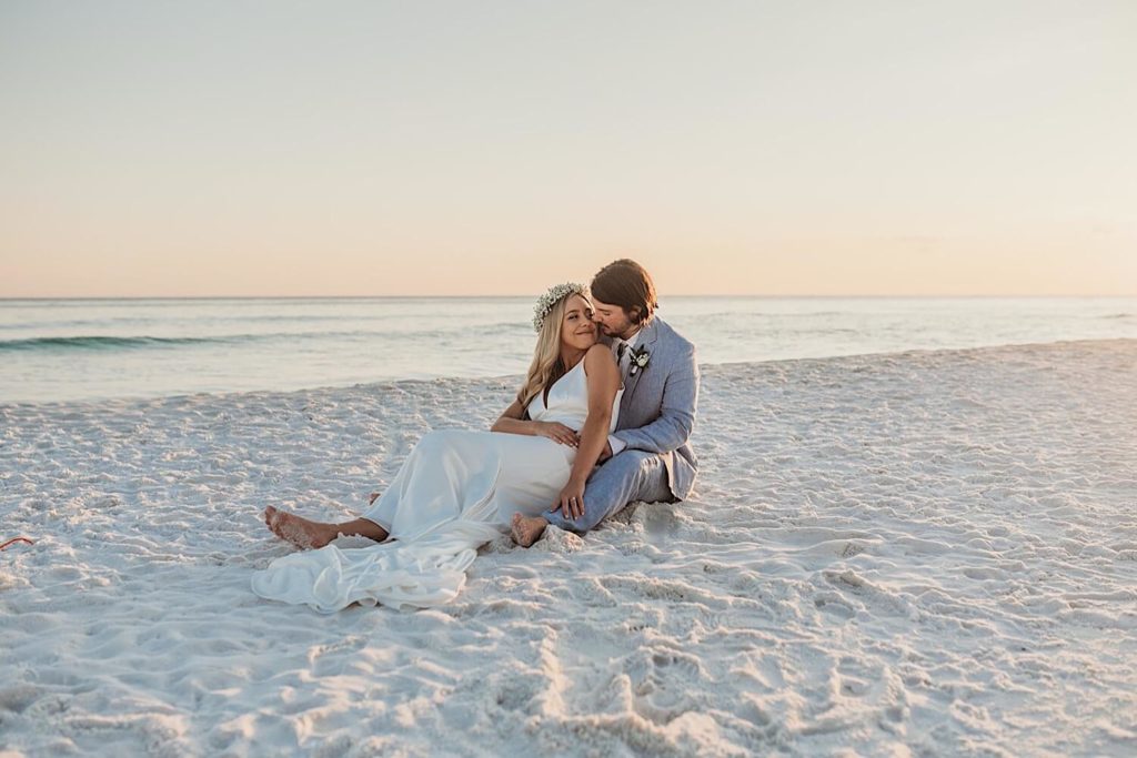 Sunset photos with Bride and Groom 