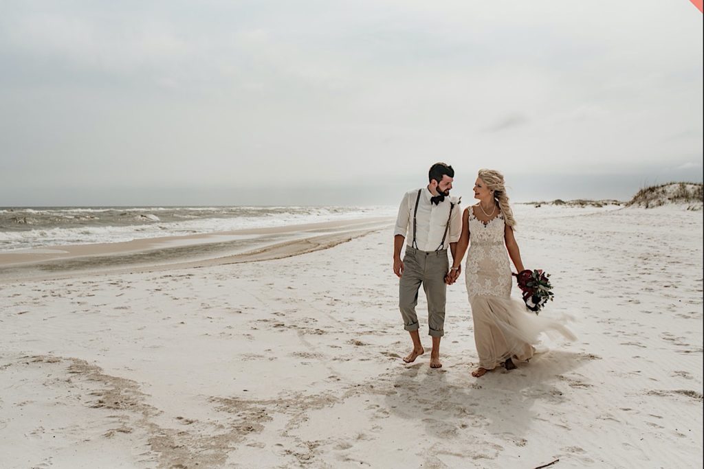 Pensacola Beach Wedding Bride and Groom 