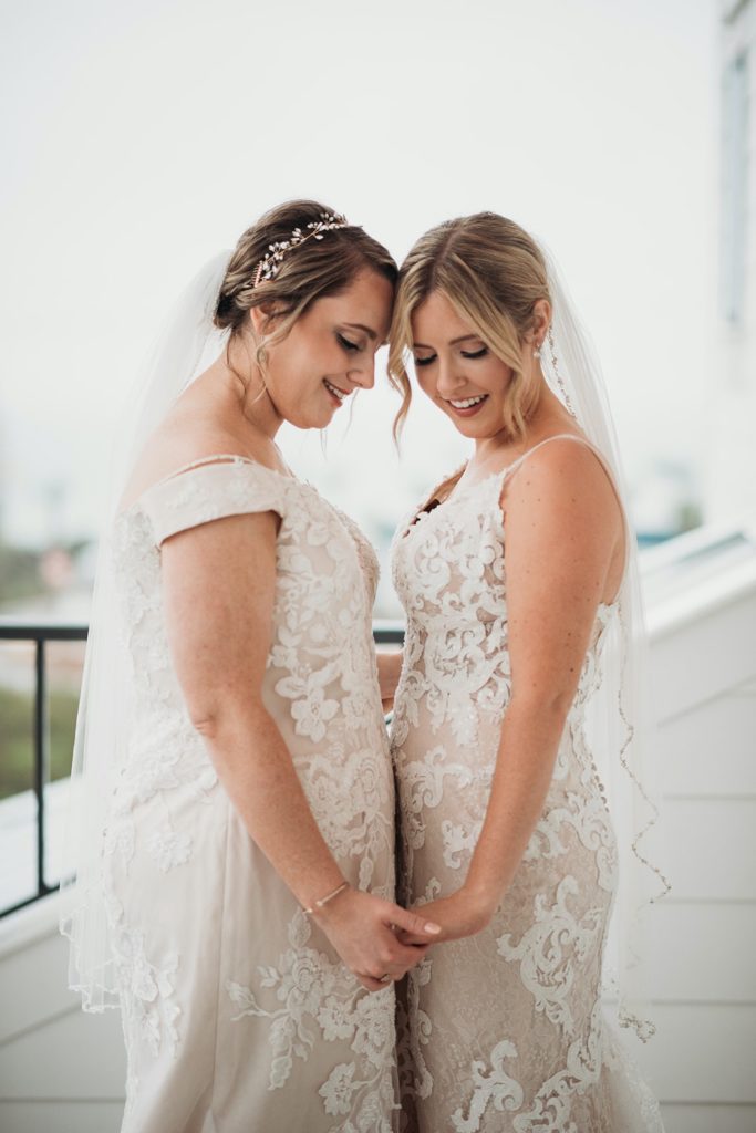 Micro-Wedding brides first look 