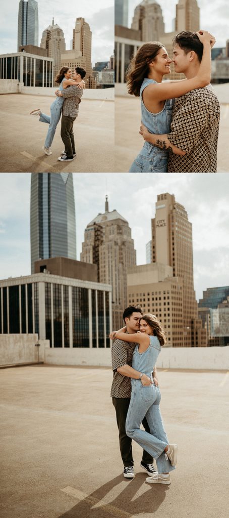 Downtown Engagement Photo Outfit 
